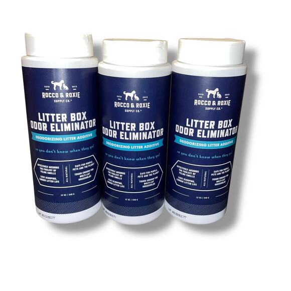 Rocco & Roxie Litter Box Additive Odor Eliminator Urine Deodorize 12 oz Lot x3 - Picture 12 of 12